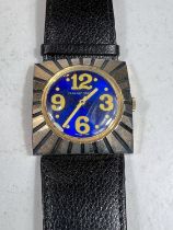 A 1960's CARNABY STREET watch with blue enamel dial