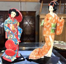 A pair of Japanese costume dolls