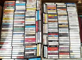 A large collection of rock and pop cassette tapes. 250+ various artists etc