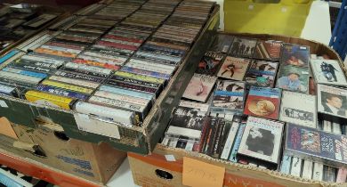A very large collection of rock and pop cassette tapes,  various artists 350+