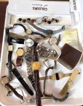 A selection of various wristwatches etc inc. Zenith, Cosmopolitan, Seconda, Black and gilt etc