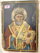 A 19th century Greek Orthodox icon (a.f.)