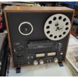 A vintage Sony Three Head Stereo Tapecorder.