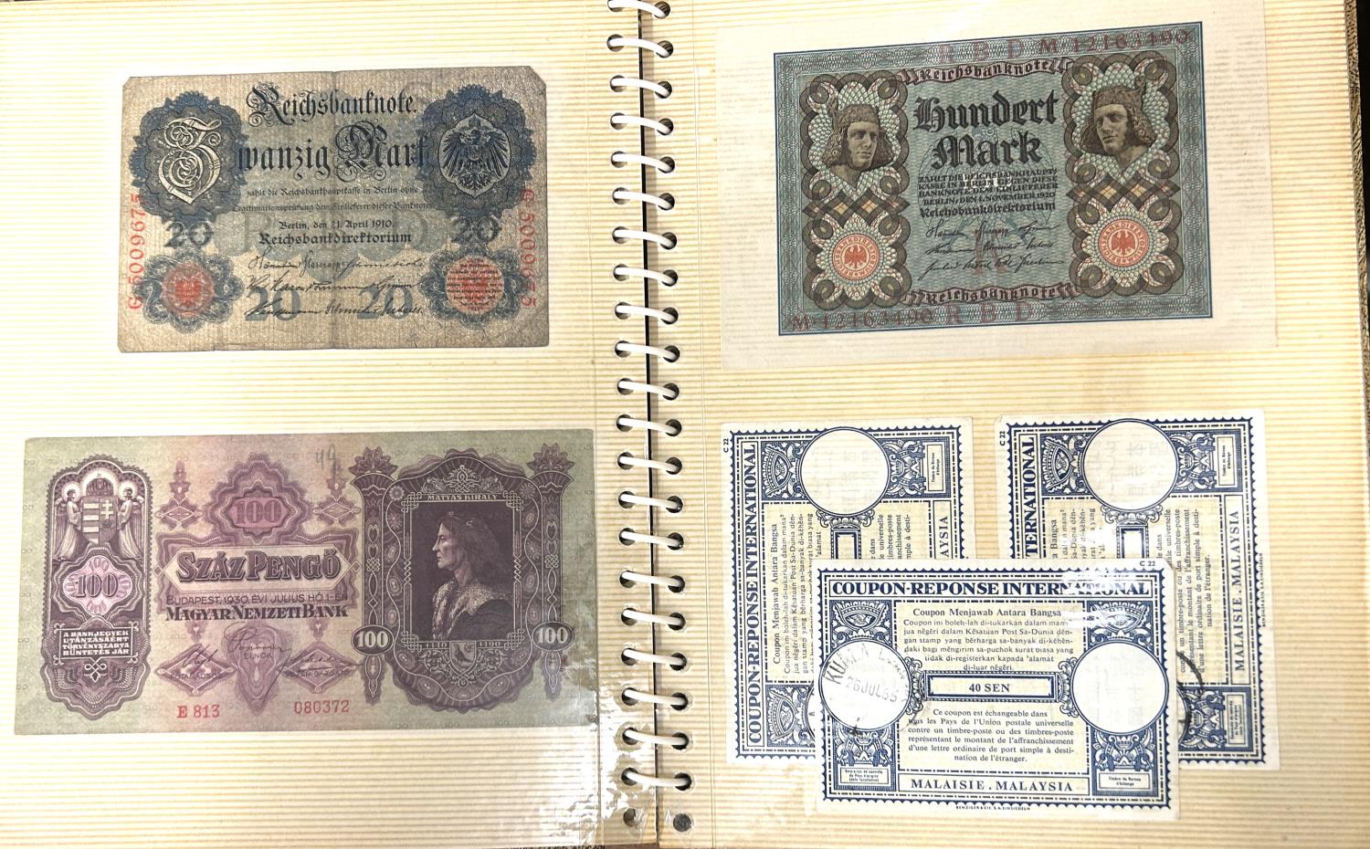 A well presented album of world bank notes including Chinese, English, Scottish, German, Japanese - Image 3 of 3