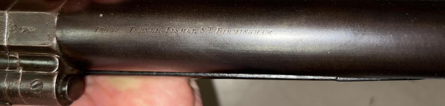 A 19th century rifle by Thomas Turner Fisher, Birmingham, converted Snider mechanism with etched - Image 5 of 5