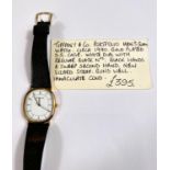 A Tiffany & Co 'Portfolio' gents quartz watch c. 1990's on leather strap