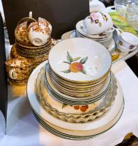 A selection of Royal Worcester "Evesham Vale" dinner and teaware, 20 pieces approx.; similar Royal