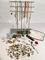 A small selection of costume jewellery