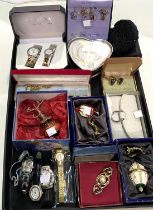 A selection of boxed and loose giftware:  jewellery; watches; etc.