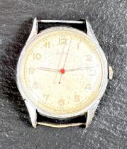 A vintage stainless steel cased Certina gents wristwatch with Arabic numerals