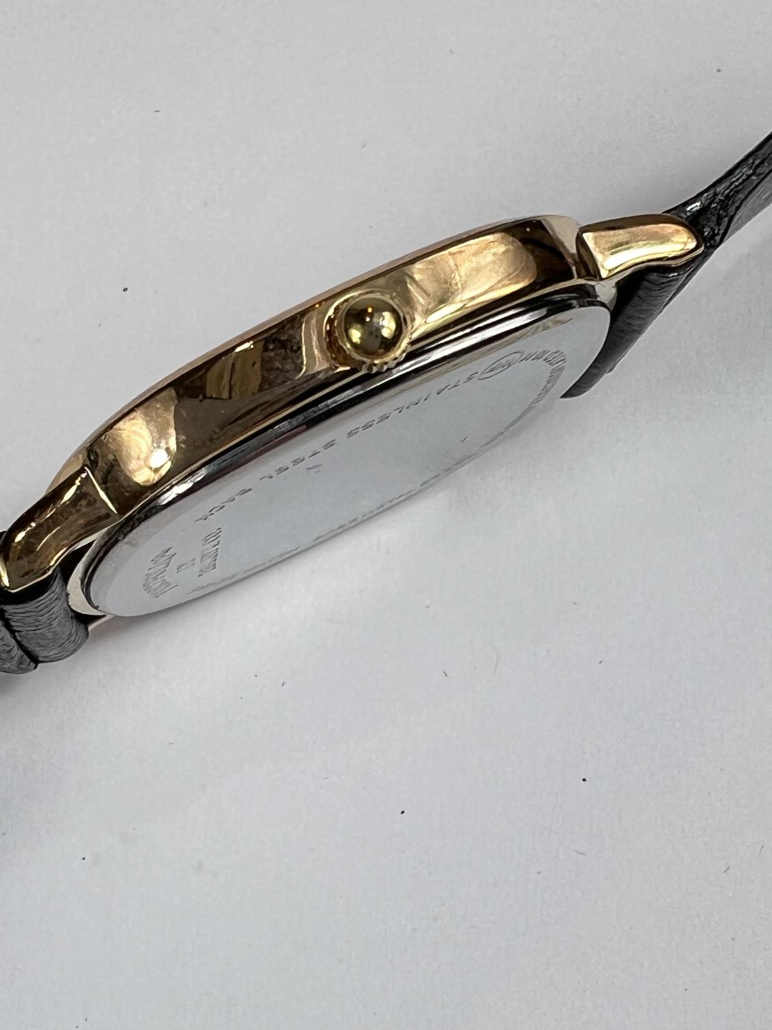 A Tiffany & Co 'Portfolio' gents quartz watch c. 1990's on leather strap - Image 4 of 6