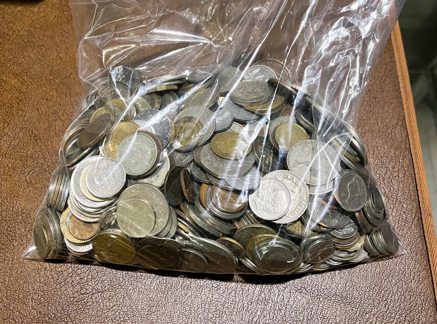 A quantity of foreign coins