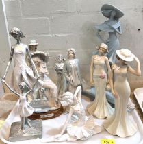 A selection of ceramic and other figures