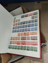 A large stockbook of GB stamps including some blocks etc and another