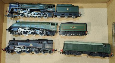 '00' Gauge: Hornby Locomotives, Evening Star 92220 with associated tender; Mallard 60022 with