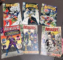 Marvel Comics: 1960's The Avengers comics 19, 30, 48, 61, 64, 67 UK and US price variants