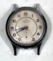 A Smiths Delux Wristwatch, and a Smiths Empire Wristwatch with a cream and brown face (no strap to
