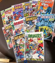 Marvel Comics: 1960's The Avengers 70, 72, 73, 74, 75, 76, 78, 79, 80, King-Size Special 3 and Giant