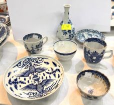 A selection of Chinese blue and white items of ceramics