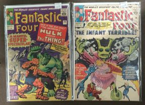 Marvel Comics: 1960's Jack Kirby and Stan Lee, Fantastic Four issue 24 and 25 UK price variant