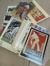 a collection of Cricketing post cards.