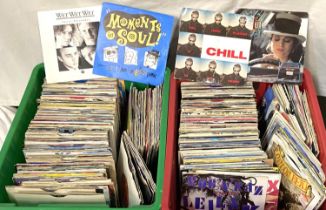 A large collection of singles, rock and pop music 1970's onwards