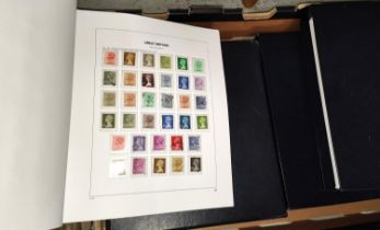 GB - 3 DAVO with mounts in slipcases, 1840-1995.  Some stamps all eras mint and used.