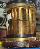 A vintage brass D. H. Dallmeyer London No 9 Stigmatic series II lens