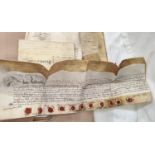 A selection of 18th century vellum documents