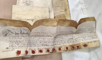 A selection of 18th century vellum documents