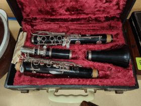 A BOOSEY and HAWKES 78 model clarinet, cased