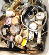 A selection of vintage watches and watch parts etc.