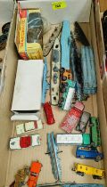 Diecast vehicles: a collection of vintage Matchbox and Lesney cars and ships loose