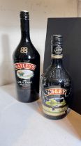 2 x 1 litre bottles + a 1.7 litre bottle of Baileys "Irish Cream" (labels a.f.).