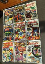 Marvel Comics: 1960's Jack Kirby and Stan Lee Fantastic Four 27, 36, 38, 39, 40, 41, 43, 44, 47 (