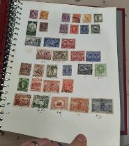 An album of Australian stamps.