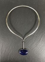 Georg Jensen:  a silver collarette necklace, designed by Vivianna Torun Bülow-Hübe, with