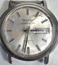 A BULOVA Ambassador gents wristwatch (glass a.f. & no strap); a Prefect gents watch with a seconds