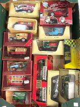 A collection of boxed diecast vehicles including Brumm, Matchbox etc, approx. 30