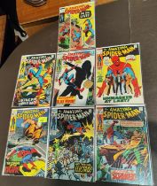 Marvel Comics: 1960's onwards The Amazing Spider-man 81, 82, 83, 84, 86, 87, 89 (UK and US pricing