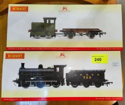 Two Hornby 00 gauge locomotives, boxed:  R3704 Ruston & Hornsby, and R3621 L&NER J36 class 722