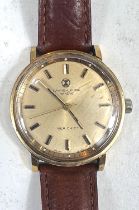 A FAVRE-LEUBA Geneva Sea Chief Gents Wristwatch, cream dial, gilt batons, stamped 61512, leather