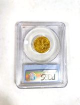 A USA 5 dollar coin, 1987, 900 purity, 8gm, in plastic presentation case