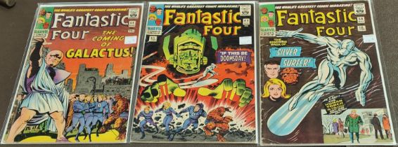 Marvel Comics: 1960's Jack Kirby and Stan Lee Fantastic Four issues 48, 49, 50 Galactus trilogy