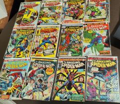 Marvel Comics: The Amazing Spider-man 115, 117-121, 124, 128, 130, 131, 135, 137-144, 146, 148 (UK