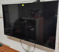 A flat screen 50" Panasonic television