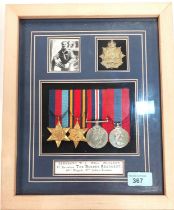 Medal display group attributed to Sergeant W. J. "Bill" McClean, 9th Battn. Border Regiment (