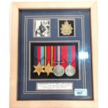 Medal display group attributed to Sergeant W. J. "Bill" McClean, 9th Battn. Border Regiment (