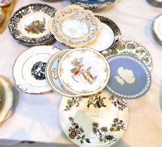 A large selection of modern oriental plates; other decorative plates