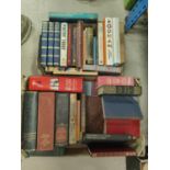 A collection of Charles Dickens leather effect bound works and a selection of other books
